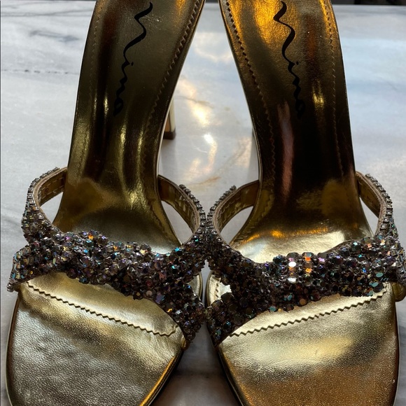 Nina’s Rhinestone Heel Sandals - Picture 7 of 14
